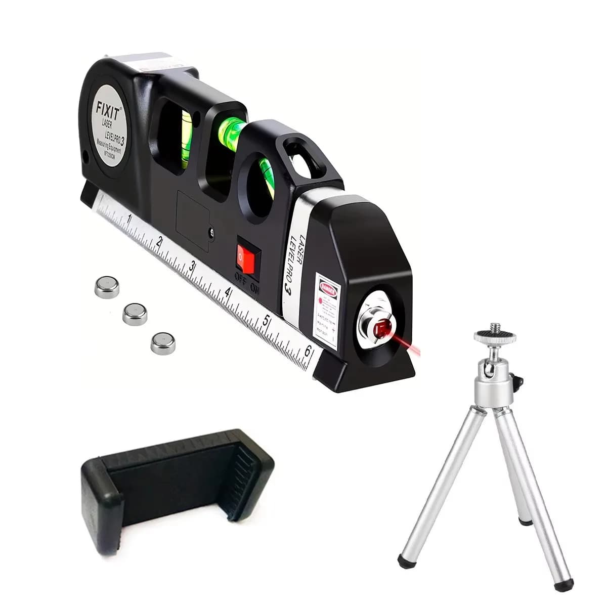 Livella Laser, Strumento Multifunzione con Treppiede, Livella Laser a Croce Standard per Appendere Quadri, Armadi, Pareti Piastrellate