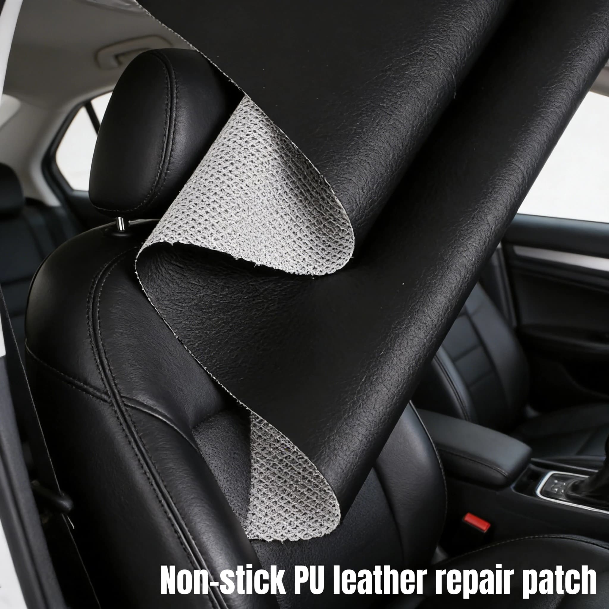 Leather Fabric with Texture Litchi 50/100/200x160cm for Interior Car, Seat Repair, Doors, Dashboard, Material for Car-to-da- ♪