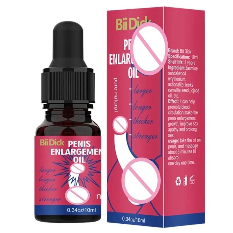 Olio per il pene maschile per l'erezione sessuale, prodotti per adulti, crema per massaggio del pene, oli essenziali per un pene più grande.