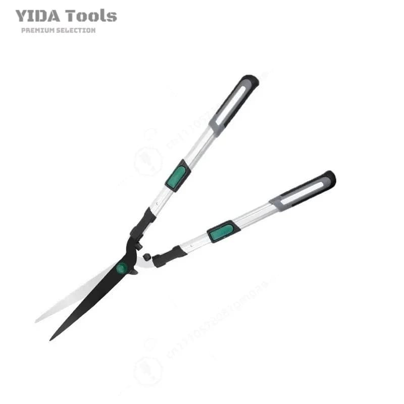 Retractable Hedge Shears Pruning Shears Custom Gardening Fence Shears Green Lawn