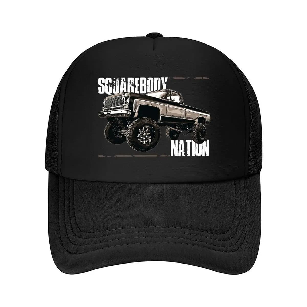 Vintage Lifted Squarebody Graphic Mesh Baseball Cap Hip Hop Dad Hat For Womens Unisex Female
