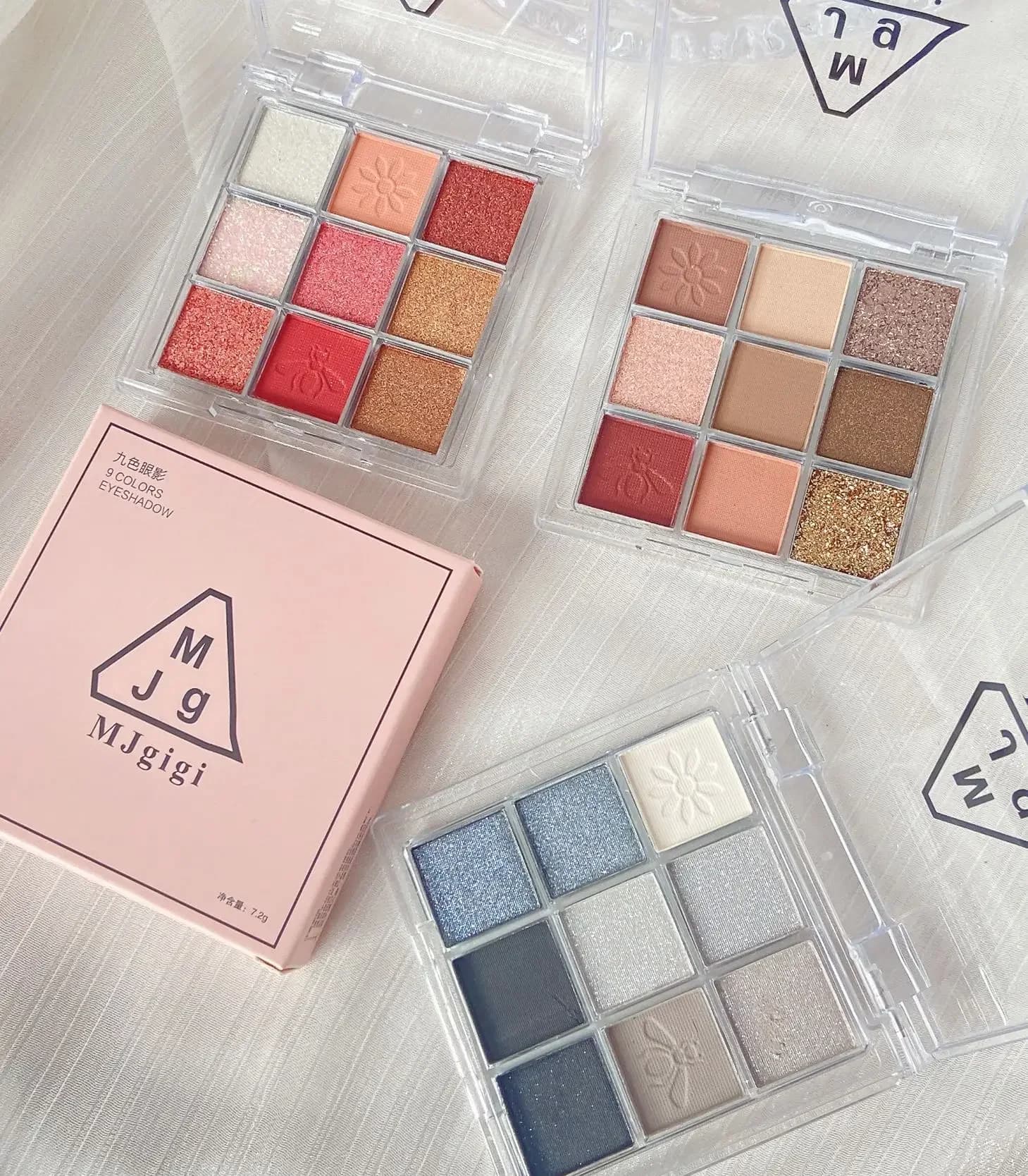 9 Colors Glitter Eyeshadow Palette Eyeshadow Primer Waterproof Nude Eye Pigment Matte Shimmer Matte Eye Shadow Powder Makeup Kit