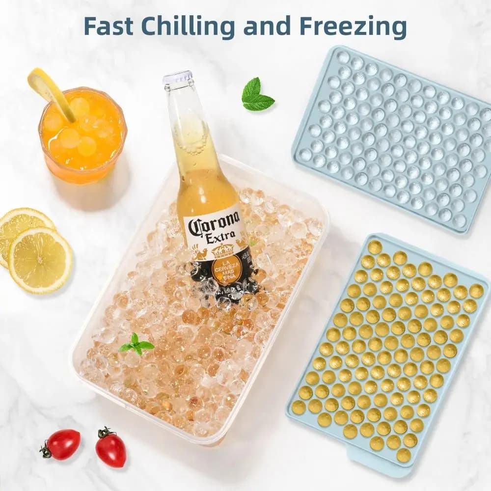 Stampi per Cubetti di Ghiaccio in Silicone Mini, Senza BPA, Design Impilabile, Stampo per Ghiaccio in Silicone con Facile Rilascio, Riutilizzabili, per Ghiaccio Tritato