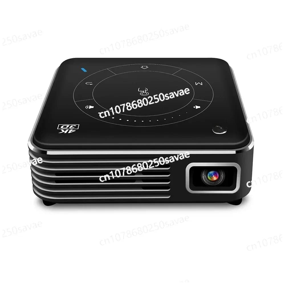 Memoria DDR4 da 4 GB: mini proiettore LED portatile da 32 GB Rete 5G Wi-Fi Bluetooth Proiettore Home Theater 3D Funziona con P10