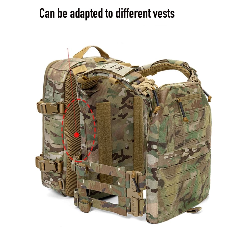1000D nylon tactical hunting backpack Transport bag with plate Molle lightweight trekking backpack compatible with sports backpack with vest