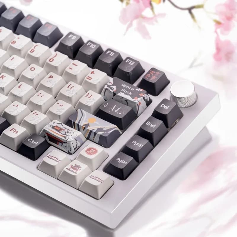 "Lushan Snow" Guofeng Keycap Originale PBT Sublimazione Tastiera Meccanica Keycap 60/68/87/98/108 tasti