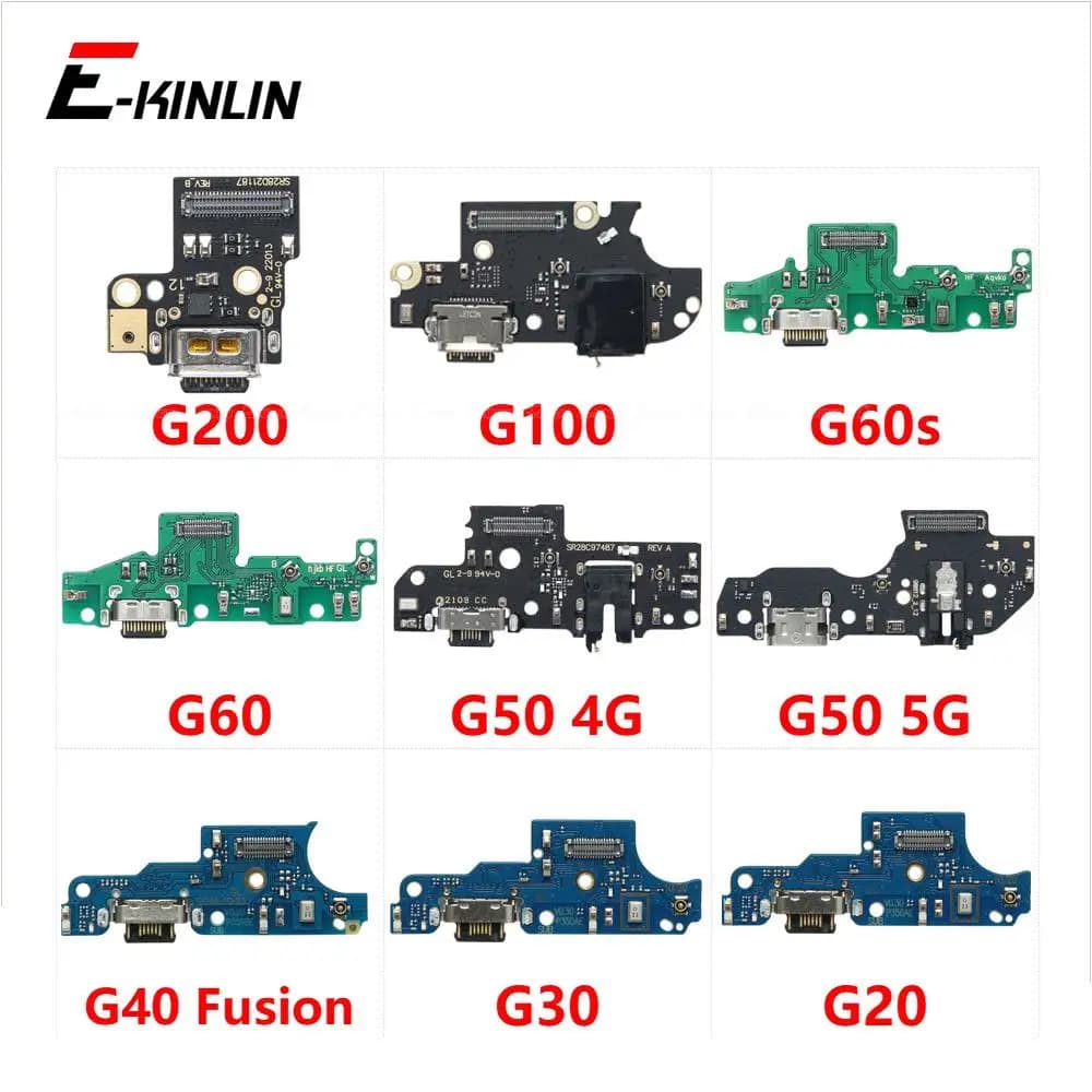 Cavo flessibile con porta di ricarica USB e microfono per Motorola Moto G10 Power G20 G30 G40 Fusion G50 G60 G60s G100 G200
