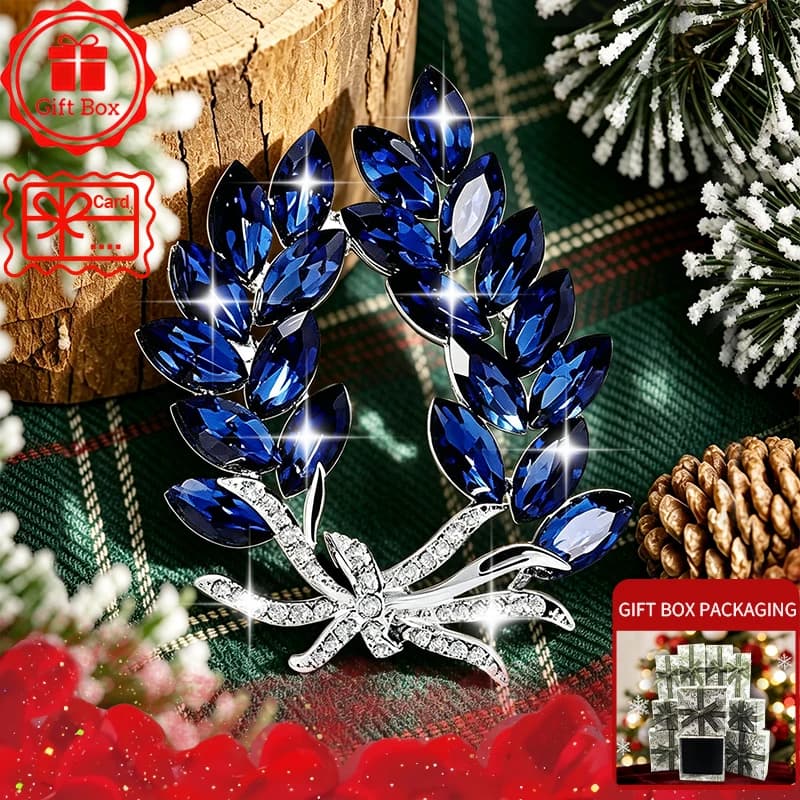 Floral Clover Brooch with Gift Box, 2026 New Style, Elegant and Fashionable. Wearing at Daily and Holidays. Good Gift Choices.
