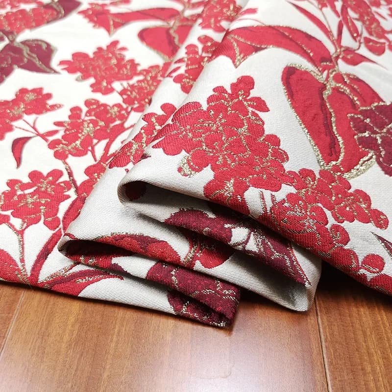 Jacquard Brocade Fabric Fashion Spring and Autumn Children's Clothing Dress Windbreaker Coat Skirt Clothing Material