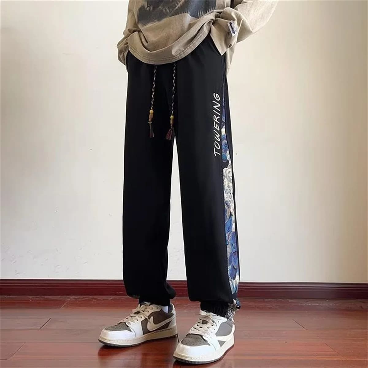 2026 Fashion New Men's Print Jogging Sports Pants Casual Training Pants Sportswear Men's Straight Leg Sweatpants Gyms Trousers