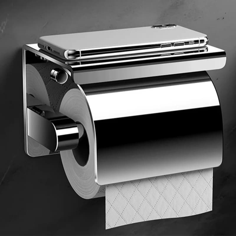 Porta carta igienica da bagno Porta carta in rotolo impermeabile in acciaio inossidabile 304 Porta fazzoletti Accessori hardware per il bagno