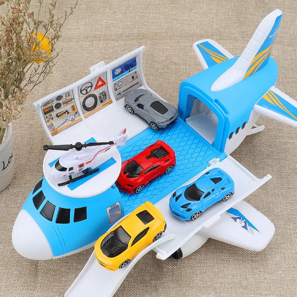 Set di 1 Aeroplano Giocattolo per Bambini, Sicuro, Non Tossico, Leggero e Compatto, Educativo per Giochi all'Aperto e Sviluppo Precoce