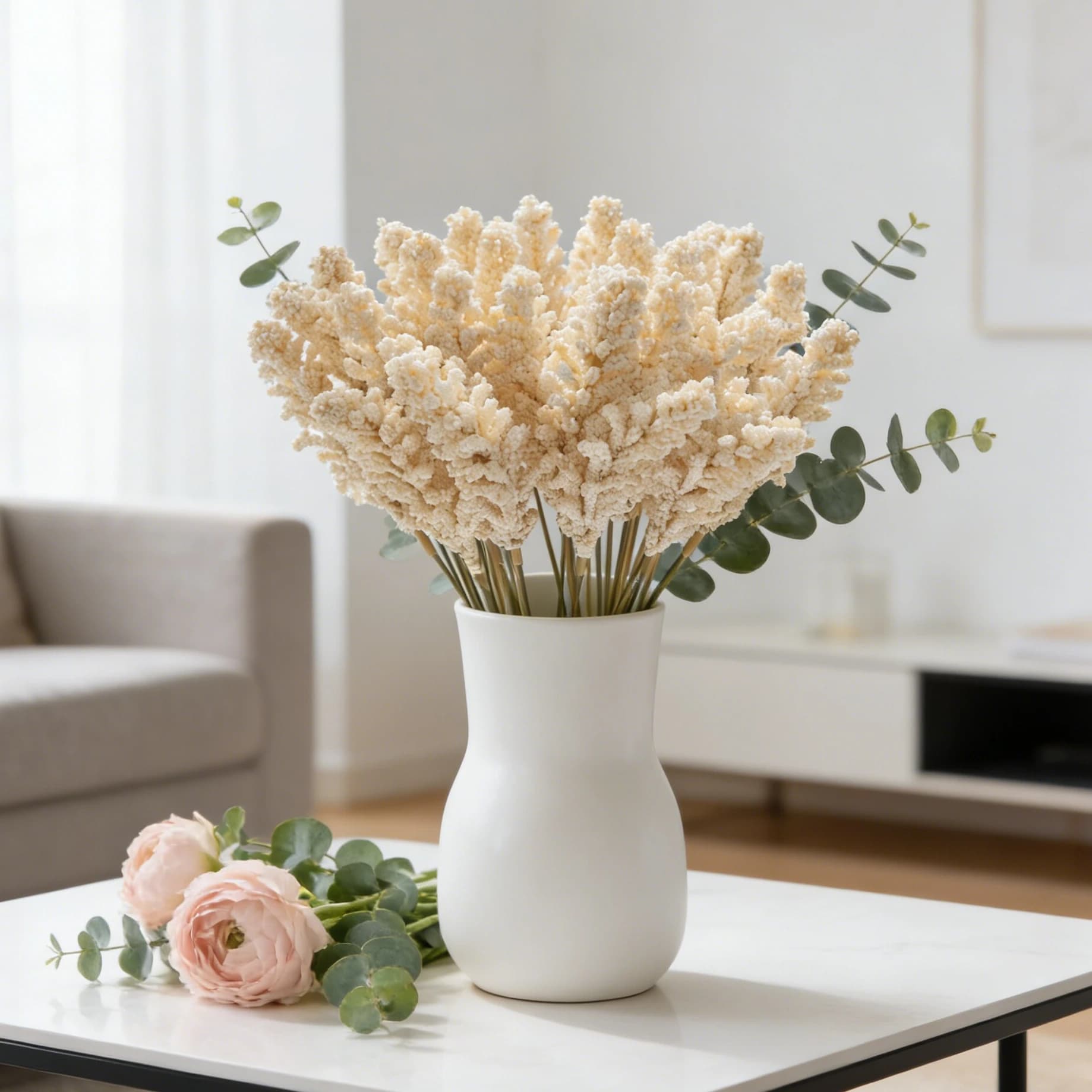 Artificial PE Plants Vase Lavender Decoration for Home and Table Flower Crown for Valentine Wedding Bouquet by Bride Accessories Fai-da-Te Gift