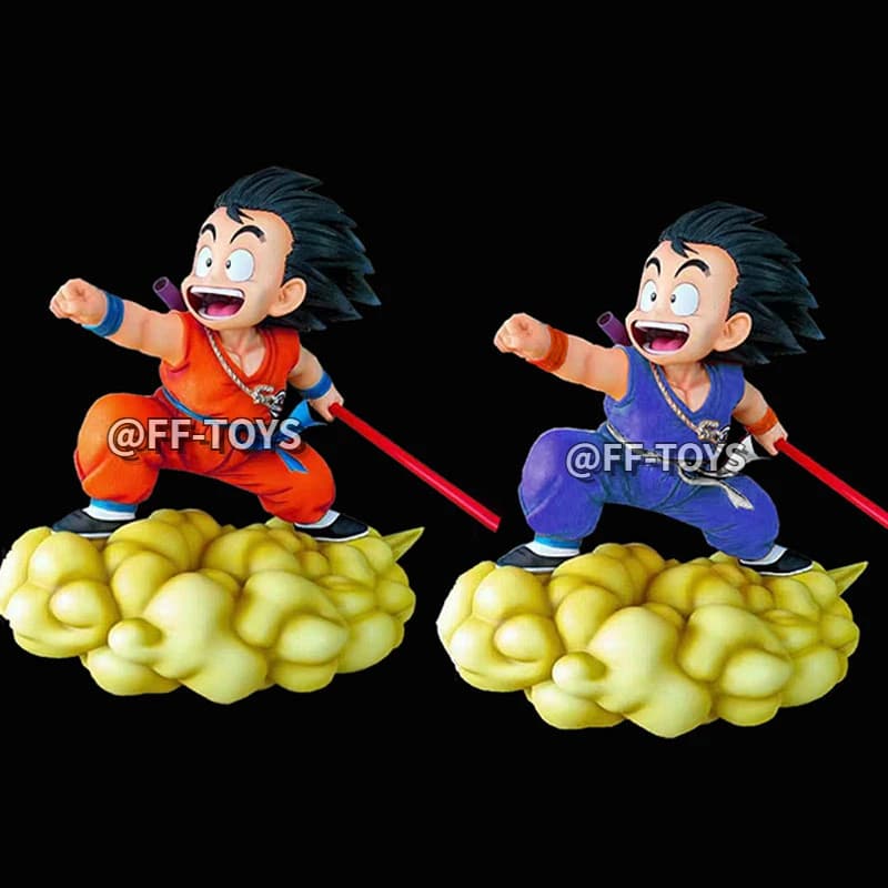 Dragon Ball Z Figure Son Goku con Cloud Anime Figure Super Saiyan Son Goku Gk Statue 14cm Pvc Collection Model Toy Gifts