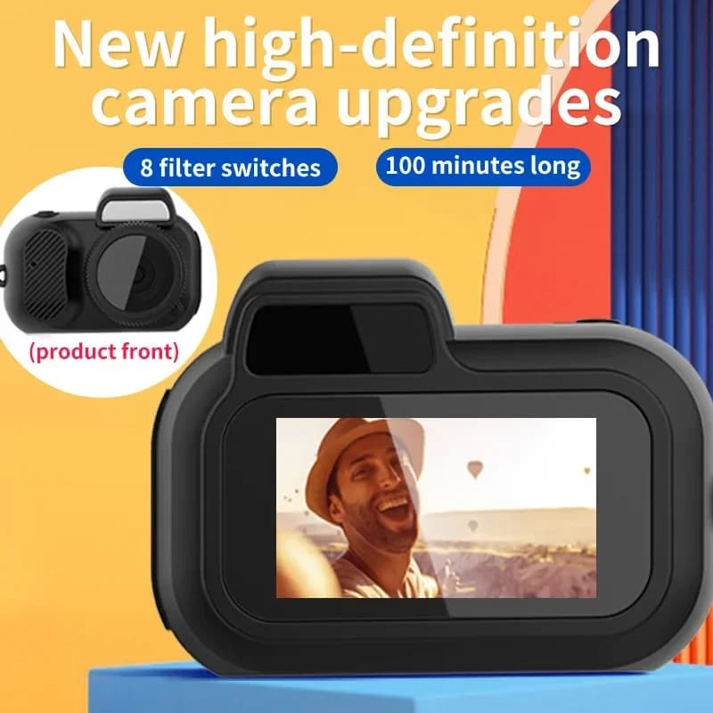 Regalo per ragazza con fotocamera digitale CCD per feste per studenti, retro, ad alta definizione, per ingresso da viaggio, scheda CCD