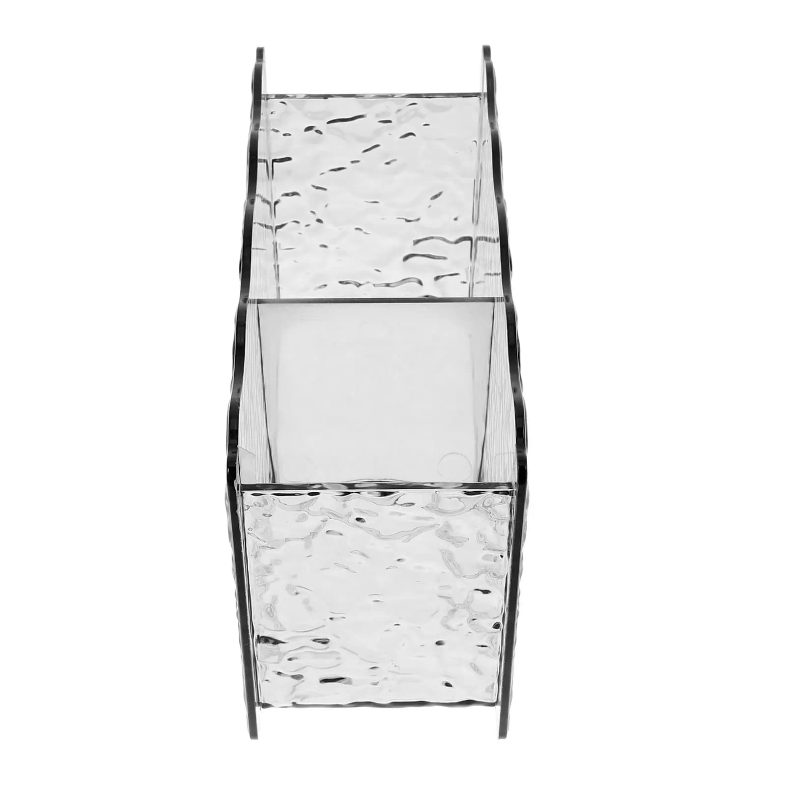 Clear Desk Pen Holder Plastic Pencil Cup Organizer Multifunctional Desktop Storage Makeup Brush Holder Small Organizer