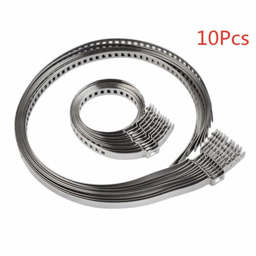 10 pz Asse Universale CV Giunto Boot Morsetto Kit In Acciaio Inox Albero di Trasmissione CV Boot Crimp Pinze Regolabili 32-41mm 70-127mm
