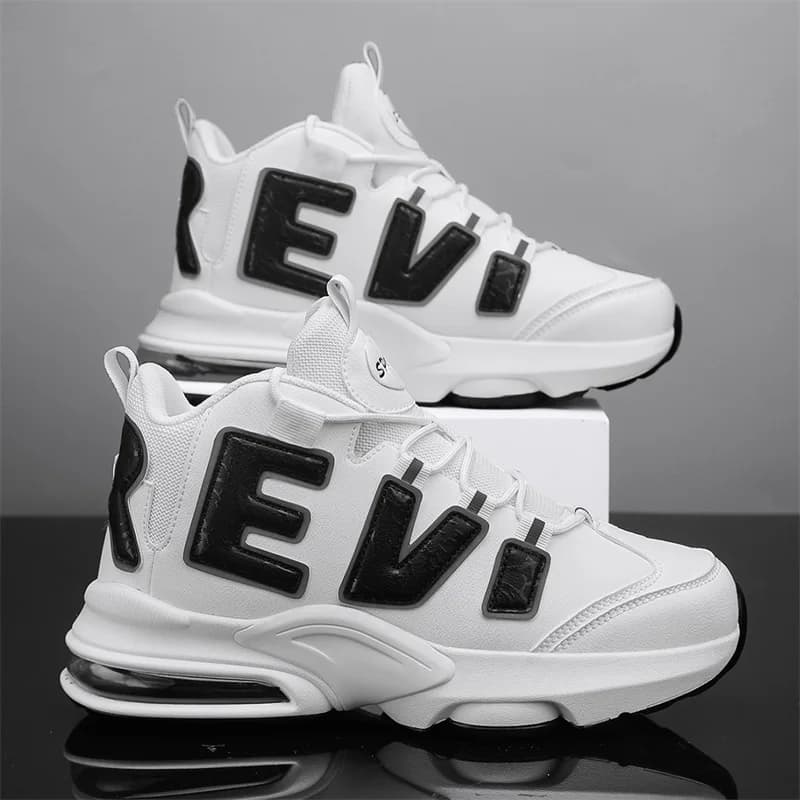 Men's Air‑Cushion Casual Sports Shoes, Non‑Slip Wear‑Resistant Practical Basketball Sneakers, Outdoor Running Shoes for Men