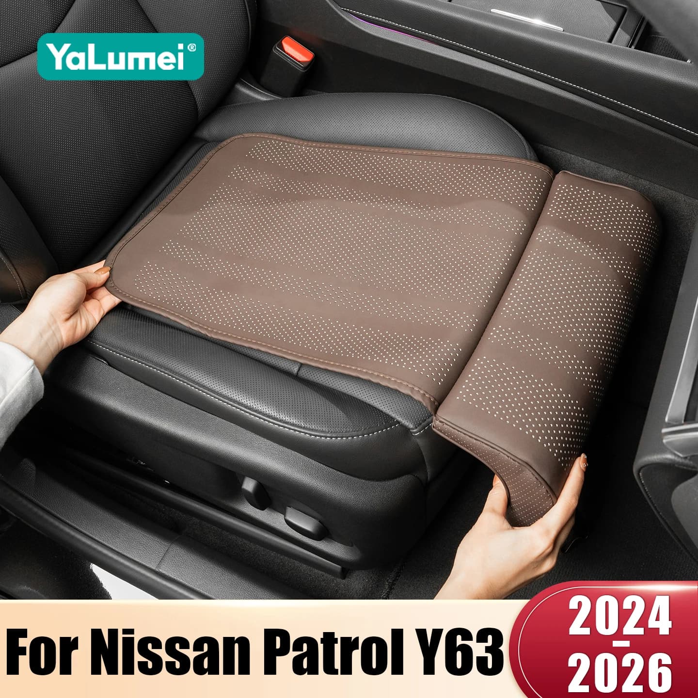 For Nissan Patrol Y63 2024 2025 2026 Armada: Extension Mat for Support Legs Seats Guide, Bearing Breathable Poggiapies