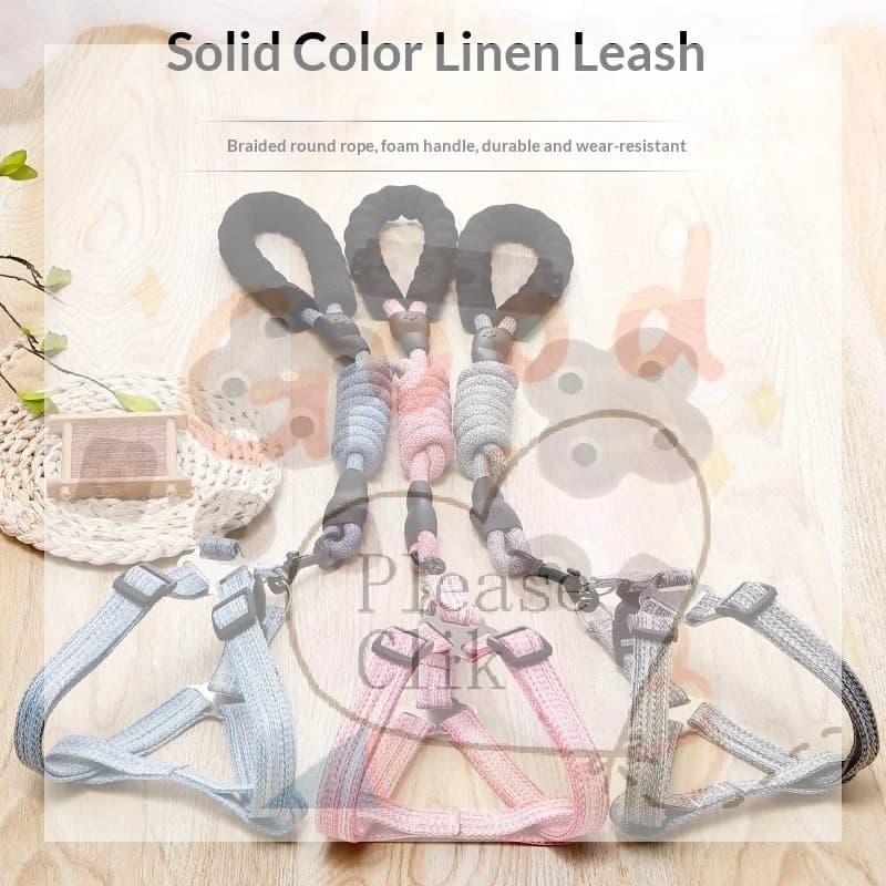 【HG】Adjustable Pet Leash Puppy Dog Cat Vest Harness Prevent Breaking Free Pet Harnesses For Dog Walking And Hiking Pet Supplies