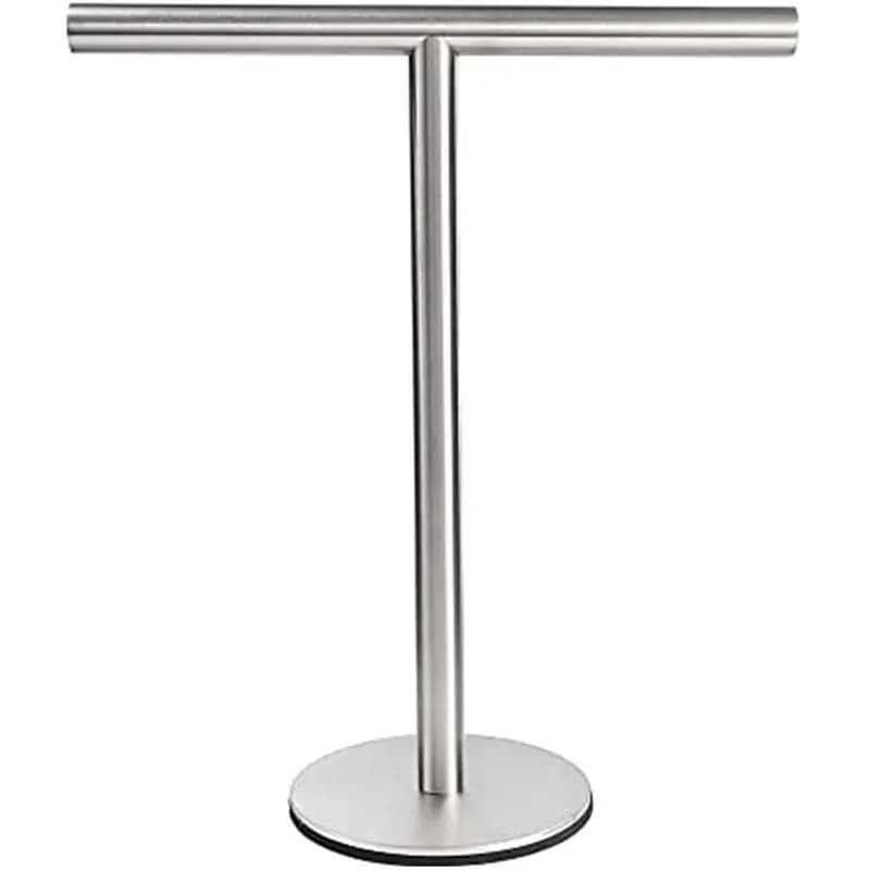 ABJI - Porta Asciugamani da Bagno a Forma di T, Supporto per Asciugamani in Acciaio Inox 304 per Bagno e Cucina