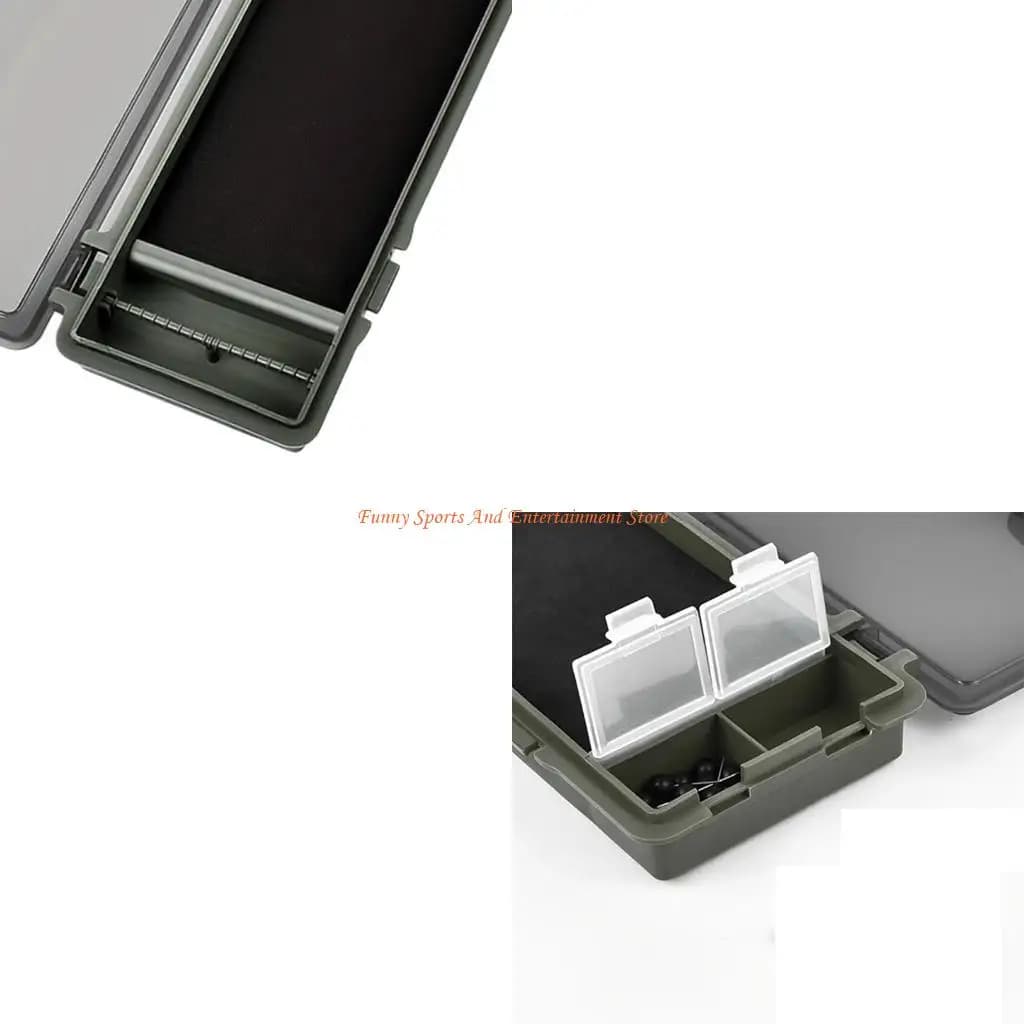C4DE Fishing Lence Box Organizers for waterproof equipment Rig table for rigid hair with pin