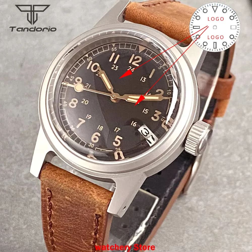36 mm custom diver watches Automatic Movement NH35A Sapphire Glass Date mechanical watches with black dial