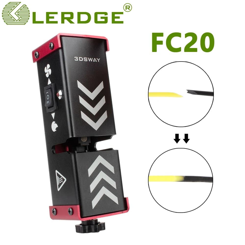 LERDGE 3D Filament Connector Fast Welding Splicer FC20 All Metal for 1.75mm PLA/ABS/PETG/PA/PC Spools 3D Printing Accessories