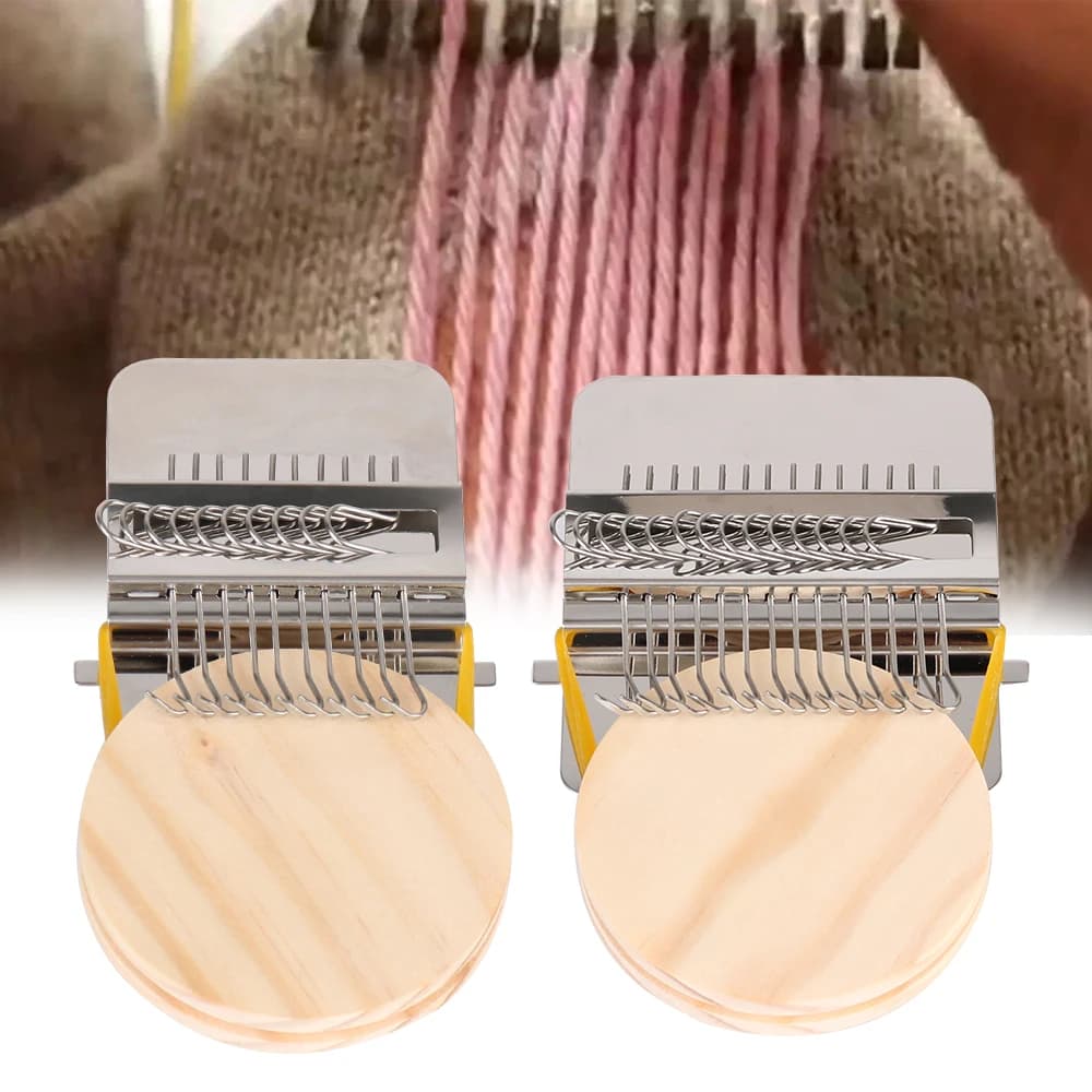 For Mending Clothes and Jeans Small Loom Darning Machine Hand Tapestry Wood Loom Weaving Frame 10/14/28pin Small Frame