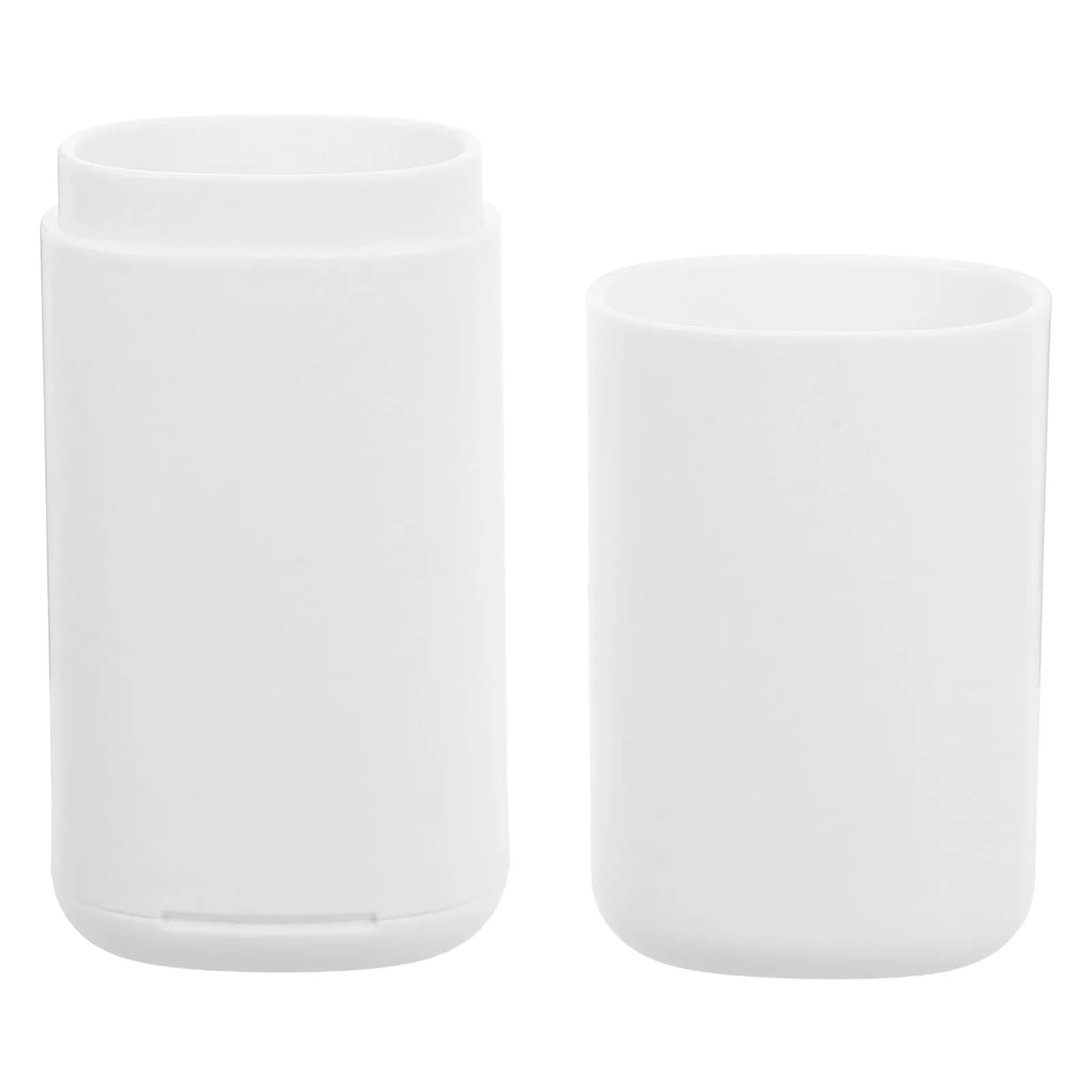 Custodia Portatile da Viaggio per Spazzolino, Porta Dentifricio in Plastica con Tappo Staccabile, Design Leggero per Campeggio, Palestra, Scuola