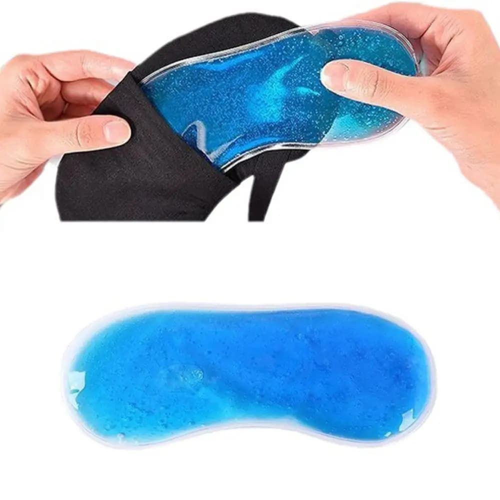 1 Piece New Ocular Mask Refrigerant in Cold Compression Gel, for the Sleep, Chestnut and Relaxation, with Ice and Cold Gel Polish Function