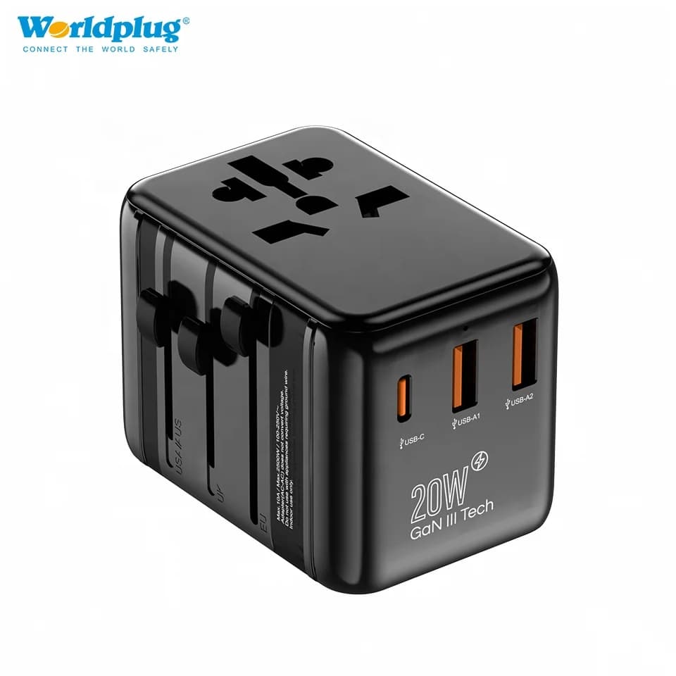 All-in-one Worldwide Fast Charging Wall Charger International Travel Adaptor Universal Power Adapter