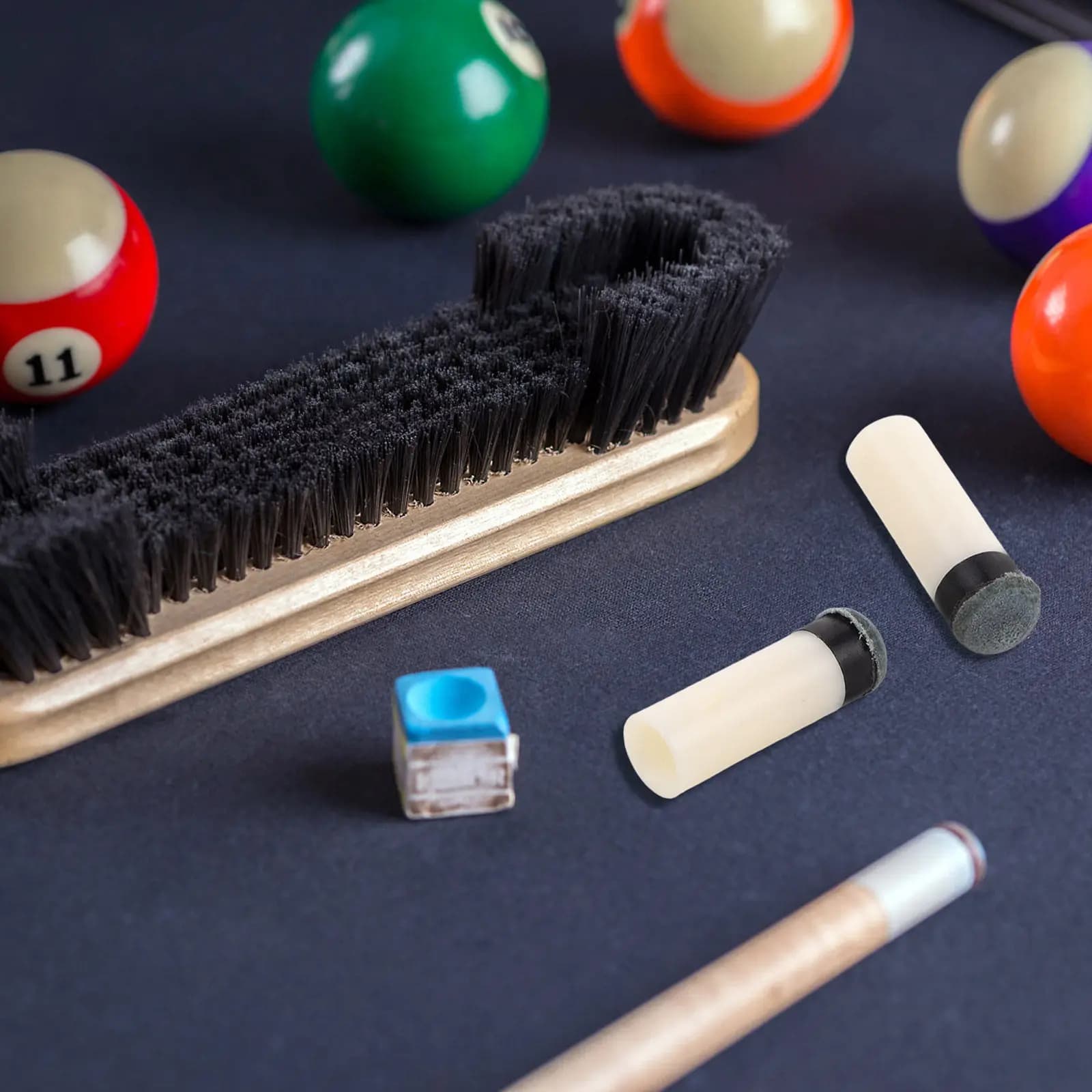 Kit di Riparazione Punte per Stecche da Biliardo, 8 Pezzi, Punte di Ricambio in Plastica Avvitabili, Accessori per Stecche da Biliardo