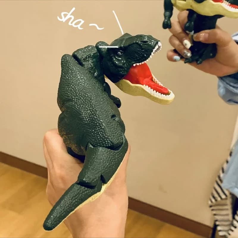 Giocattolo Dinosauro Antistress per Bambini, Molla Telescopica Oscillante Creativa Senza Batterie, Regalo di Natale per Bambini