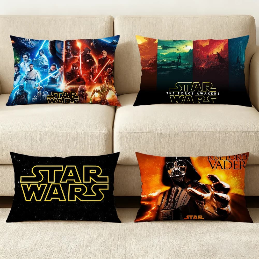 Film S-STAR WARS Luke Skywalker Cushion Cover Hit Product Sofa Living Room Office Rectangle Pillow Home Coffee Shop Bedding