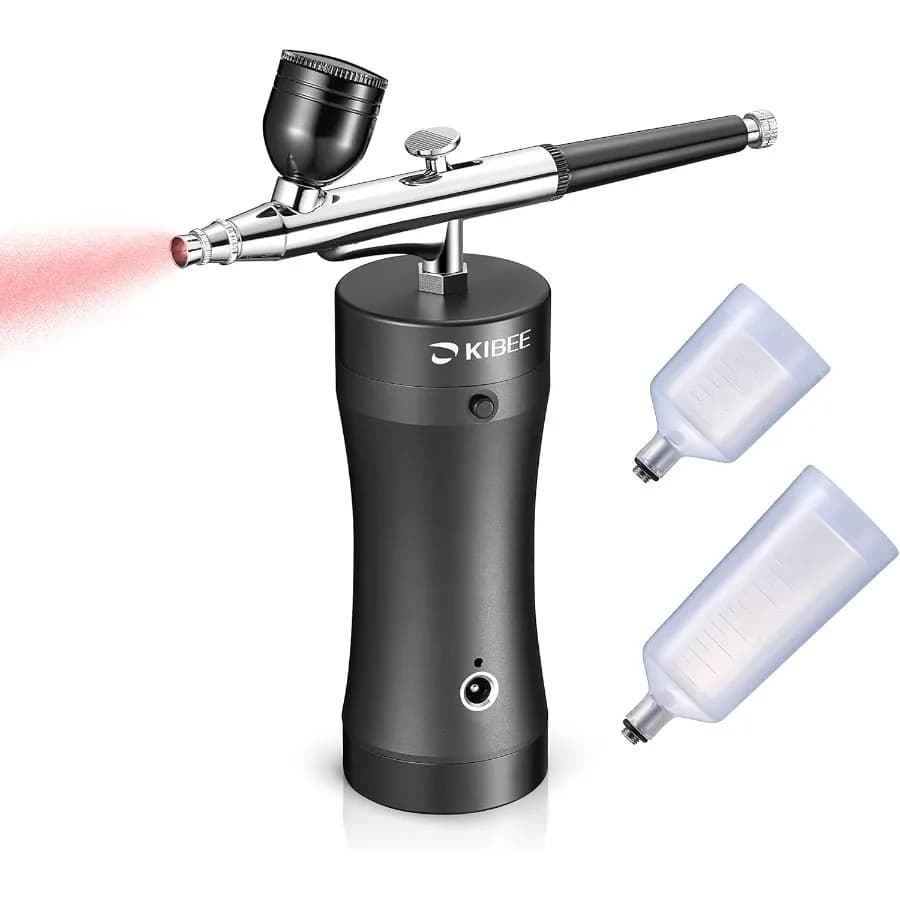 Mini compressore d'aria portatile ricaricabile, aerografo portatile senza fili, per trucco, tatuaggio, nail art, pittura per il viso