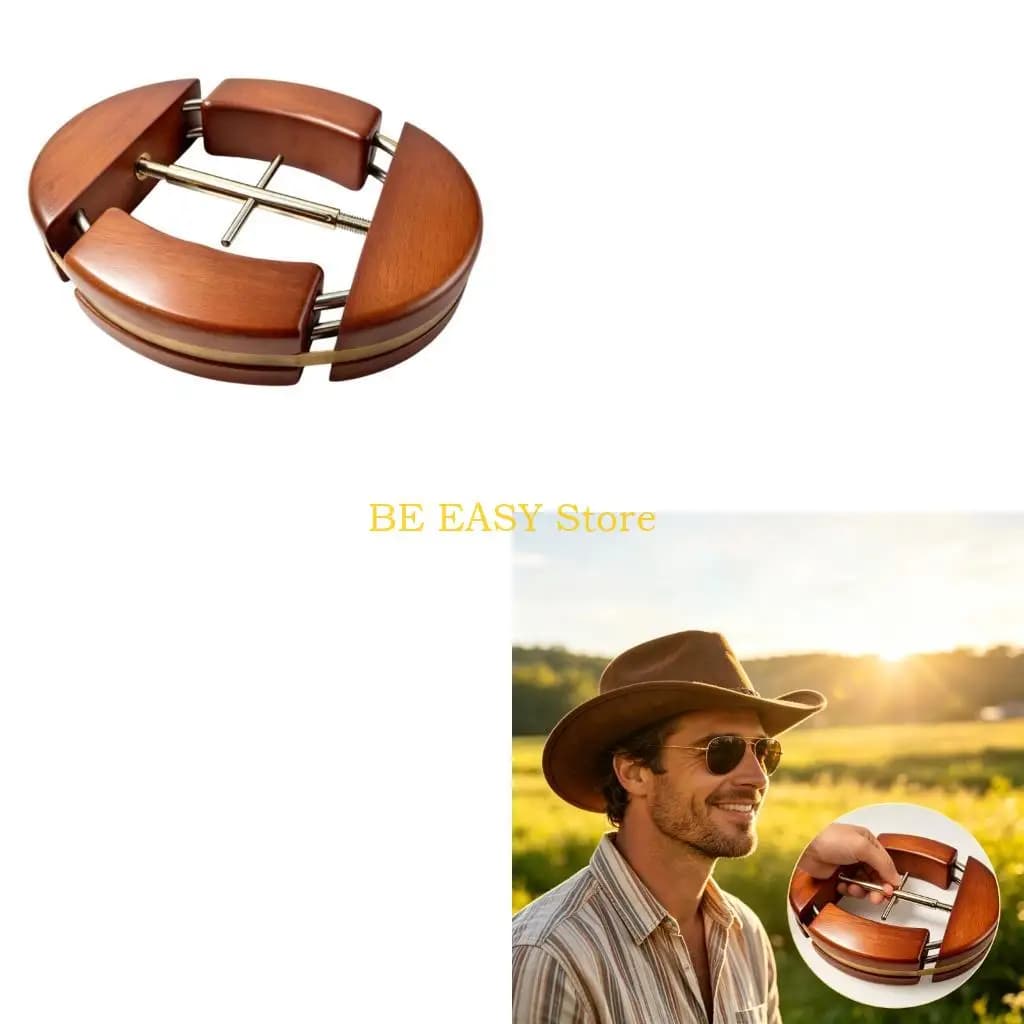 E28F Wooden Cap Support Stand Decorative Hat Stretcher Holder Cap Shaper For Boutique Hat Display Home Decoration 19X16CM