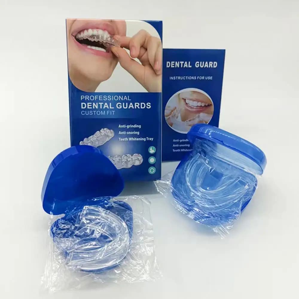 Grind firmly stop snoring tooth box dental care night mouthguards orthodontic tray whitening for bleach teeth