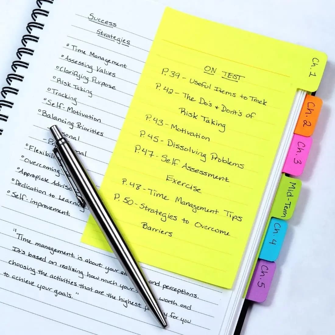 Divisore per Tabbed al Neon da 1 confezione note adesive-60 cuscinetti a righe forma obliqua per una facile classificazione e visibilità