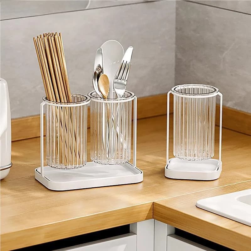 Kitchen Transparent Container with Drainage, Aluminium Posate Door, Wallet Storage Box, Storage Basket