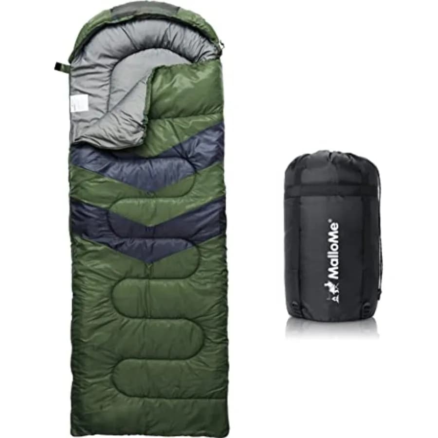 Adult sleeping bags for cold weather - Camping sleeping bag and backpacking for girls and boys 10-12 years - Lightweight and compact