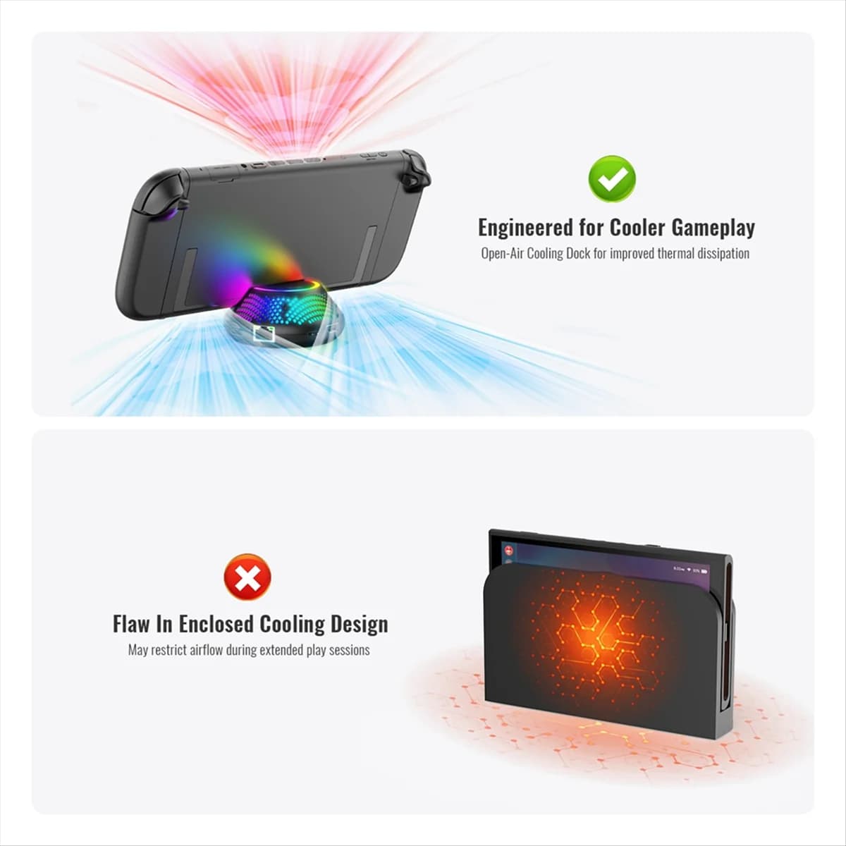 Nuovo convertitore dock station TV 3C- 5 in 1 per Switch 2 - Docking station 4K compatibile con effetti RGB con uscita da 60 Hz