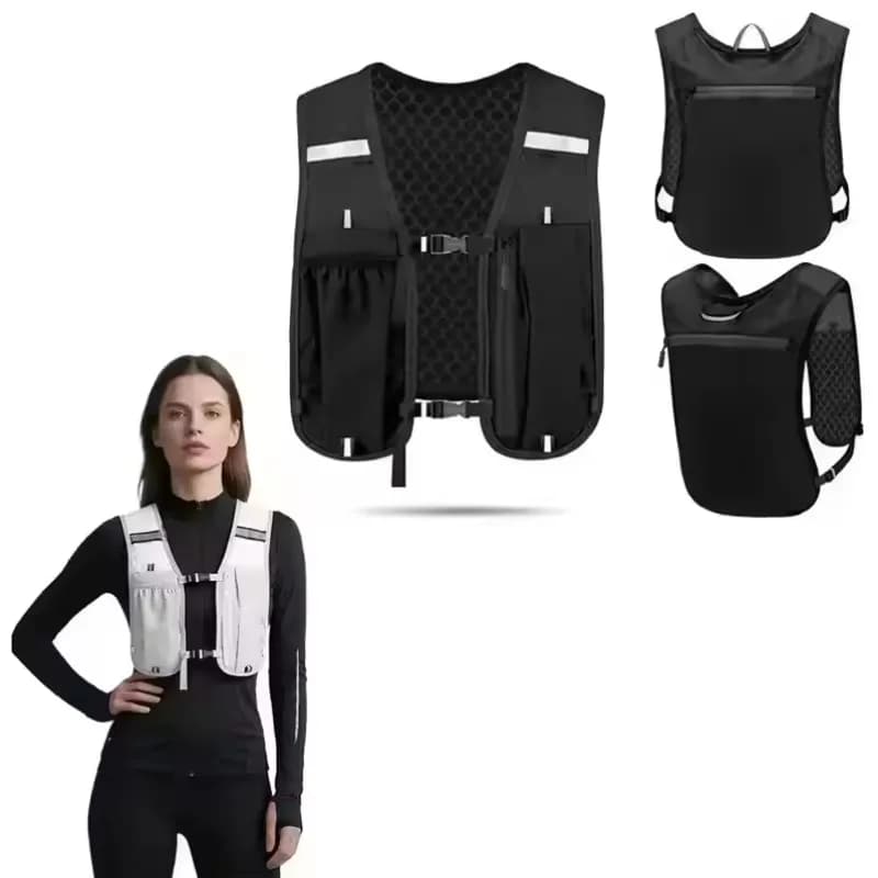 Pedestrian for Running, Hiking and Cycling, Lightweight Petto Backpack with Pocket for Phone, Breathable Vest for Cycling