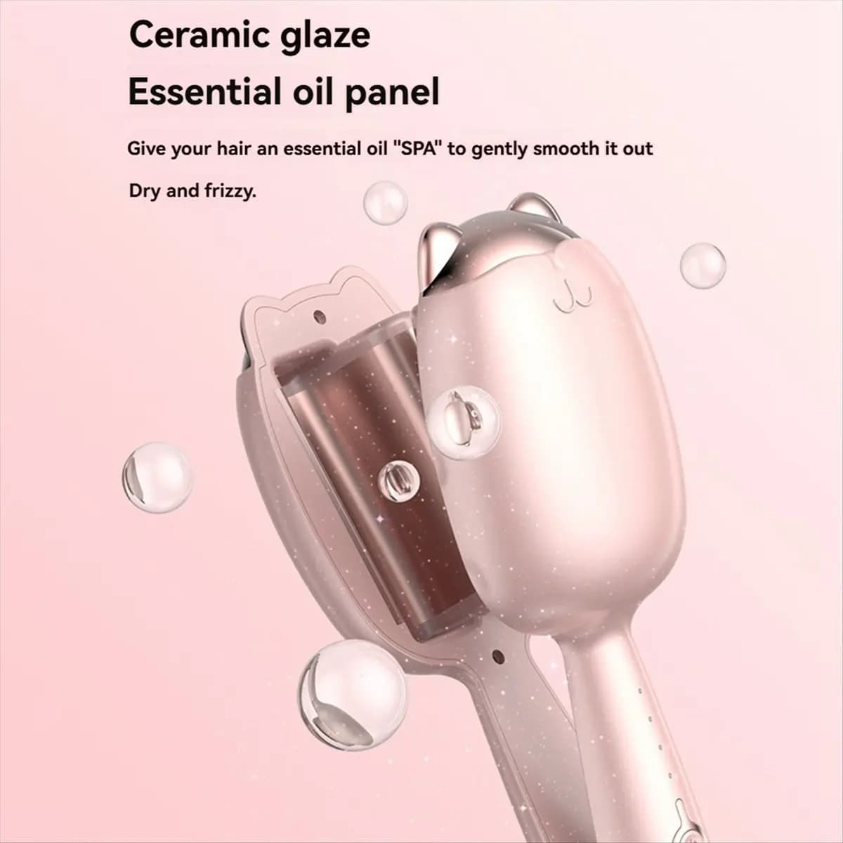 MEIMEI- Iron Ricciacapelli Cat Claw S-shaped heating plate 32 mm 30 seconds to heat 5 seconds to model European Spina pink