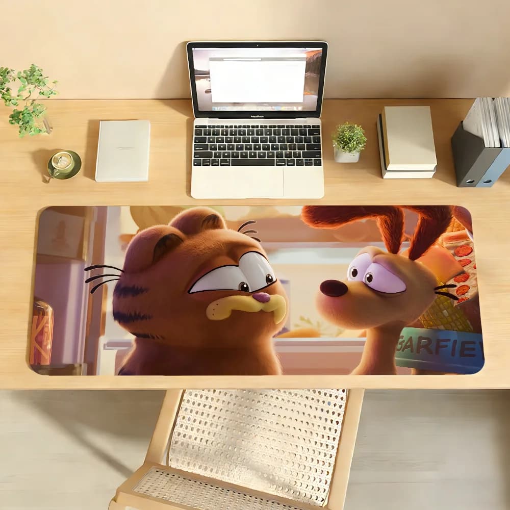 Tappetino per mouse Cartoon G-Garfield-C Tappetino per mouse in gomma antiscivolo per computer portatile Tappetino per mouse per giocatori Decoracion Desk Mat