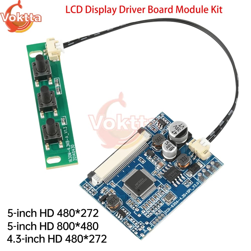 Kit modulo scheda driver display LCD da 4,3/5 pollici Scheda madre monitor per display multifunzione cornice per foto digitale audiovisiva per auto