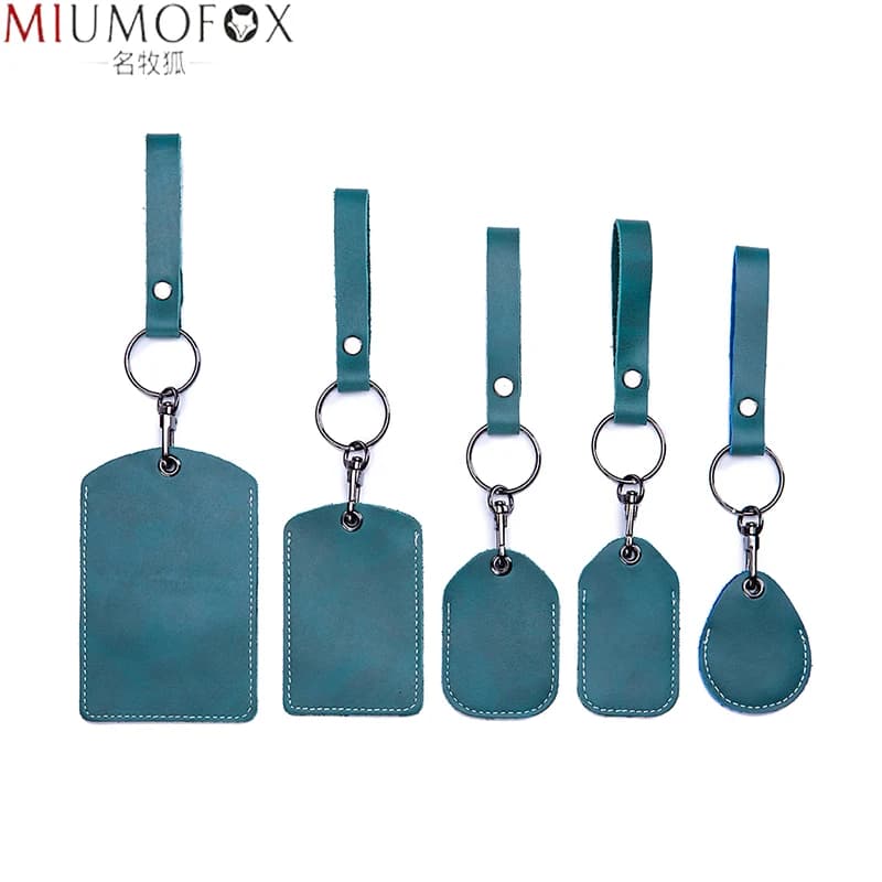 Custodia in pelle personalizzabile per etichetta Starline S96 e interfono PIK Custodia protettiva per portachiavi con etichetta di allarme IC unisex