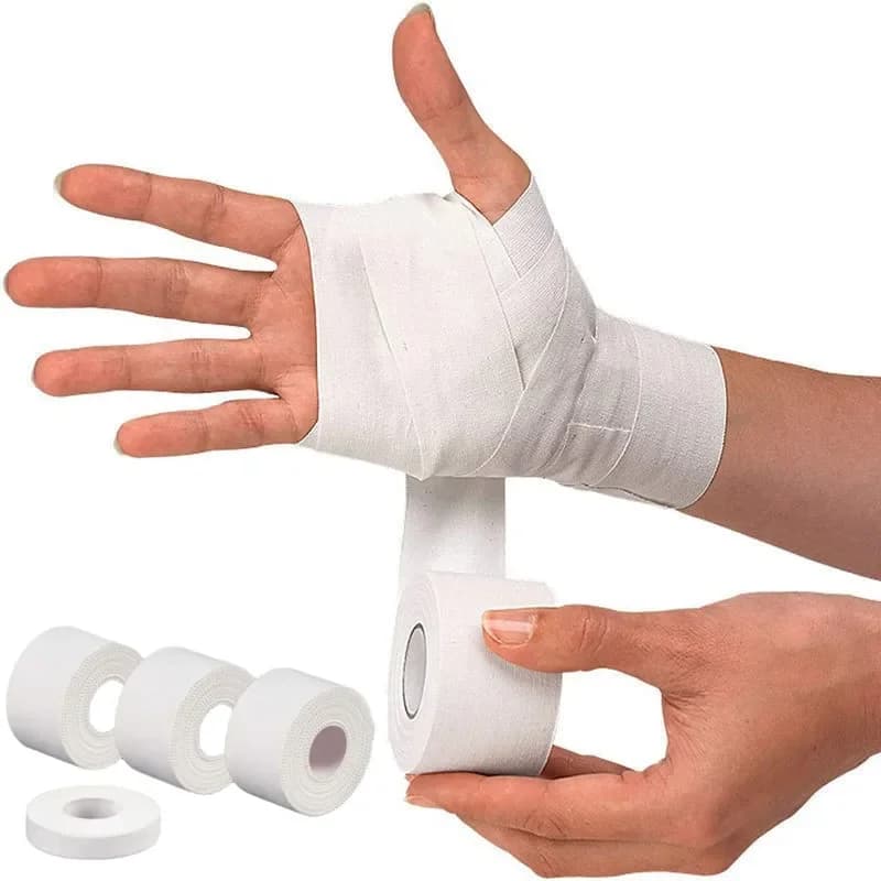 9 m/rotolo nastro sportivo autoadesivo traspirante protezione del ginocchio del dito supporto fasciatura nastro muscolare tutore strumento di pronto soccorso per i bambini