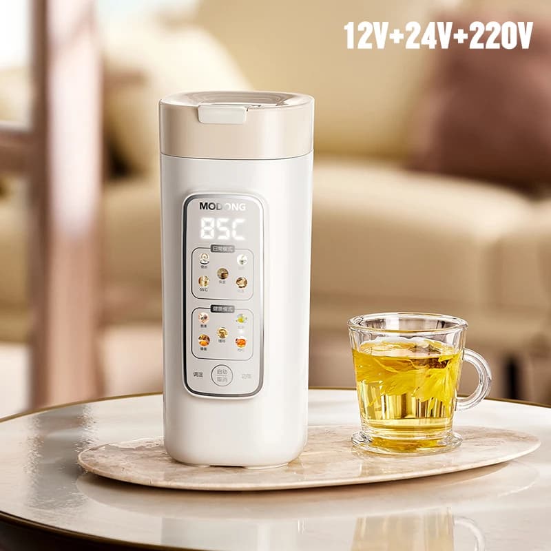 650ML Mini Electric Kettle Home & Car Portable Heating Cup Multifunctional Boiled Water Pot Outdoors Travel Teapot 12V 24V 220V