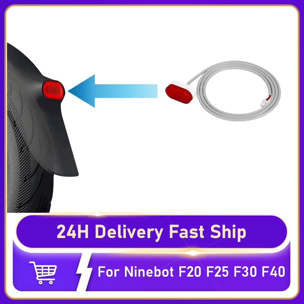 1/5/10/15PCS Parafango Posteriore Fanale posteriore per Ninebot F20 F25 F30 F40 F Serie Scooter Elettrico Parafango Avvertimento di Sicurezza Luce Freno parte